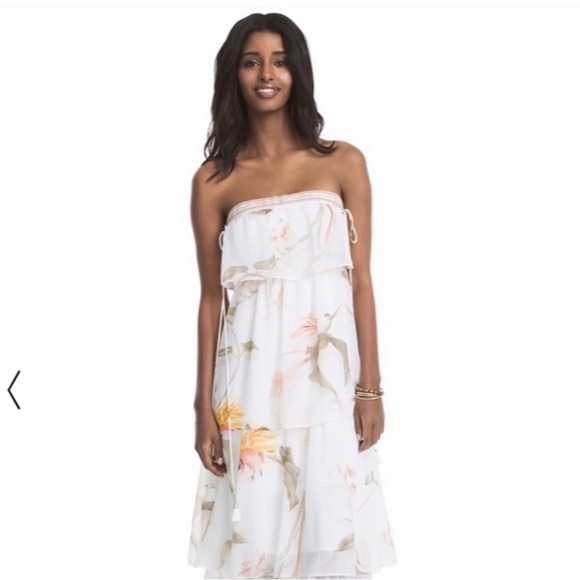 Strapless Floral Maxi Dress - Picture 3 of 6